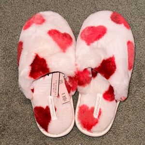 Victoria's Secret Red Heart Slippers